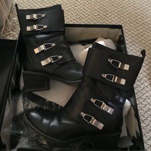 Donald J Pliner Dorria Studded Boots black size 7